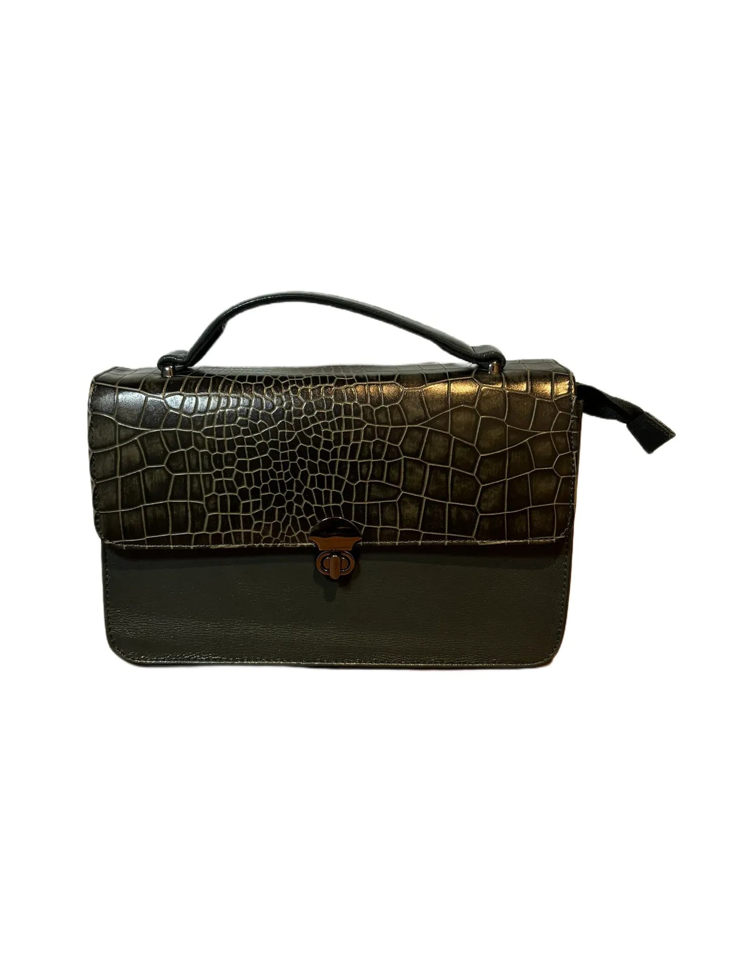 Bessel Croc-Textured Long Sling