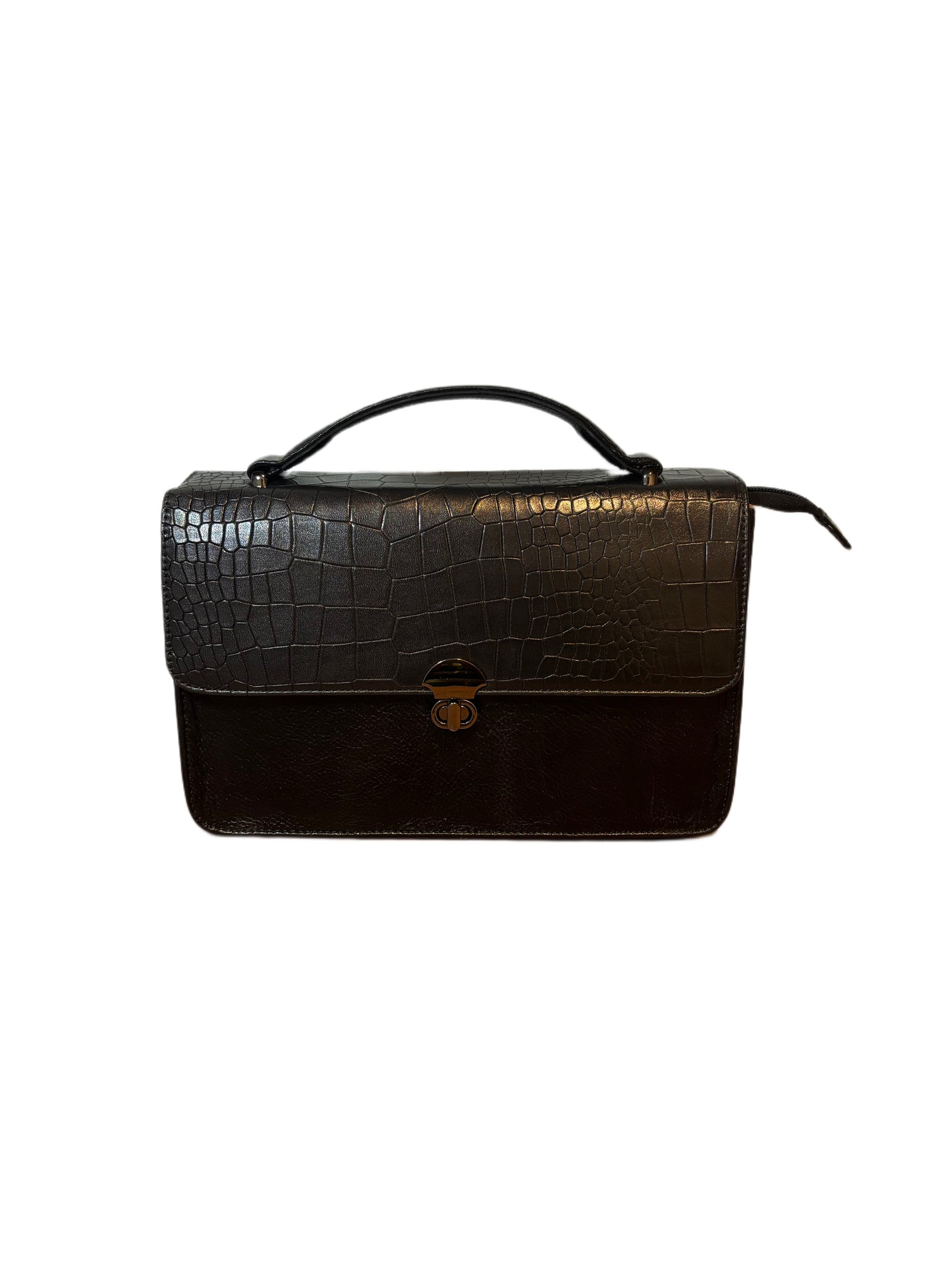 Bessel Croc-Textured Long Sling