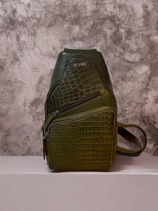 Bessel Croc Textured Backpack